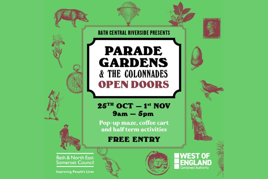  Parade Garden and The Colonnades open doors poster